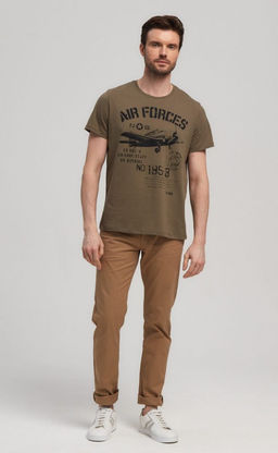Футболка F211-06-735 khaki - Fine joyce фото 2