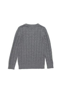Свитер G083SZ0TK серый меланж из хлопка