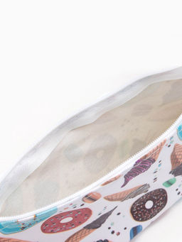 Цена за 3 шт. Косметичка на молнии, белая