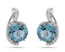 Серьги из серебра топаз, Скромность
