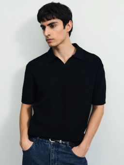 Джемпер поло фактурной вязки / Zarina