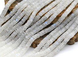 Бусины из натурального лунного камня (адуляр) диски 6*3мм, 31,5см, 125 бусин Радуга камня