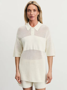 Удлиненный вязаный джемпер из вискозы / Zarina  фото 3