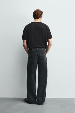 TEXTURED STRIPE JEANS - Zara фото 3