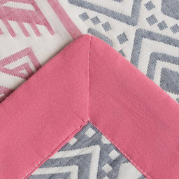 Покрывало хлопковое Этель Инди 200х2405 см, цвет серо-розовый, 100%хлопок, 300гр/м2  фото 5