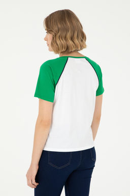 Женская зеленая футболка - U.s. polo assn фото 5