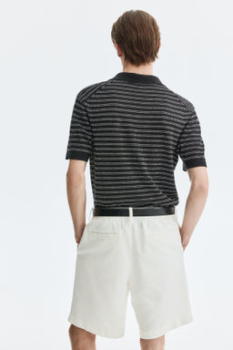 Pantal?n corto en mezcla de lino Relaxed Fit - H&m фото 6
