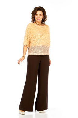 Блуза Olga Style Л436 персик