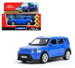 Технопарк. Модель "Kia Soul" 12 см, металл, двери, багаж., инерц, синий, кор. арт.SOUL-12-BU