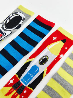 Desenli Erkek ?ocuk Patik ?orap 7li