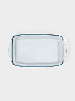 Форма для запекания Paşabahçe Borcam, 2 л, 33.6×19×5 см, прямоугольная, жаропрочное стекло, прозрачная