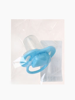 Соска-пустышка классическая, силикон, от 0 мес., с колпачком, голубая