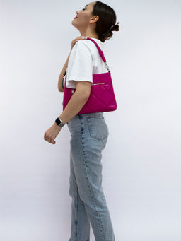 LACCOMA сумка Майя-Ф826-фуксия эко кожа хлопок  фото 13