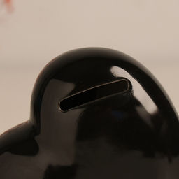 Копилка для денег Сердце. Слушай своё сердце. Купи, чёрное с серебром, 10.5?5?9.5 см