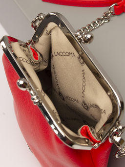 LACCOMA сумка Мальвина-Л815-алый эко кожа хлопок фото 4