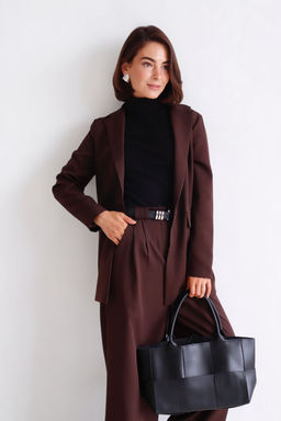 11372 Костюм брючный коричневый - Martichelli фото 28