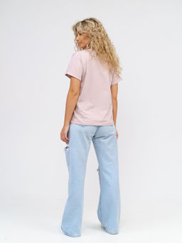 Футболка Хлопок 95%, лайкра 5% Классика аква - Ивассорти фото 26