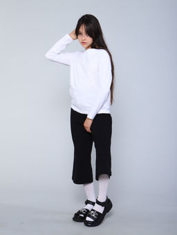 Лонгслив Брианна белый - Ладошки фото 4