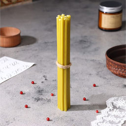 Цена за 2 шт. Набор свечей церковных для домашней молитвы, восковые, 12 шт.