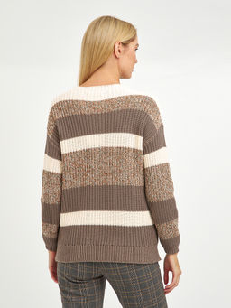 джемпер женский из хлопка в широкую полоску - Glenfield фото 7