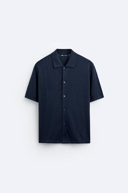 KNIT COTTON - LYOCELL SHIRT - Zara фото 6
