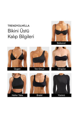 Soyut Desenli Aksesuarl? Straplez Bikini Tak?m? TBESS26BT00005 - Trendyolmilla фото 9