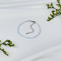 Браслет из Голубого агата 17 см +