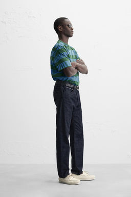 STRIPED JACQUARD T-SHIRT - Zara фото 4