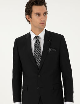 Черный костюм узкого кроя - Cacharel фото 3