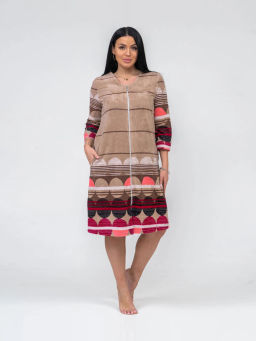 Халат женский, цвет бежевый