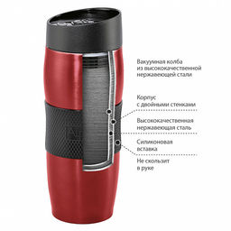 Термокружка вакуумн 400мл Alpenkok нерж арт АК-04009А, АК-04035/53А, АК-040036А, АК-04037А/04002А