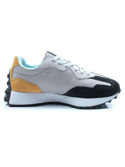 05-B327-10 BLACK/GRAY Кроссовки женские (натуральная замша, текстиль) - Фабричный китай фото 9