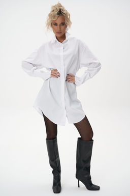 Платье рубашка Пэрис (белый) - Эльза фото 5