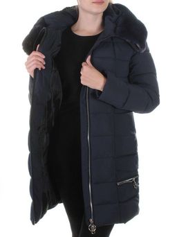 216 DK. BLUE Пальто женское зимнее Wisbeer