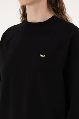 Kad_n Siyah Regular Bisiklet Yaka Basic Sweatsh_rt Sepette S_rpriz _ndirim - U.s. polo assn фото 7