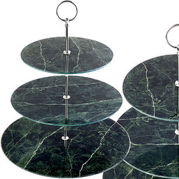 31503 Конфетница 3-ярусная на ножке LR (х8)