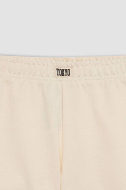 Тканые шорты с маркировкой для девочек - Defacto фото 9