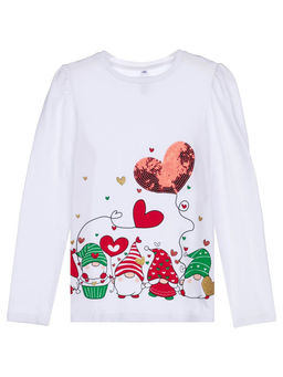 42321015 Фуфайка для девочек (футболка с длинными рукавами)