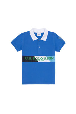 Erkek _ocuk Saks Polo Yaka Ti__rt