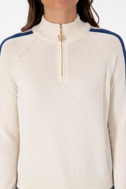 Kad_n Krem V Yaka Fermuarl_ Kazak - U.s. polo assn фото 6