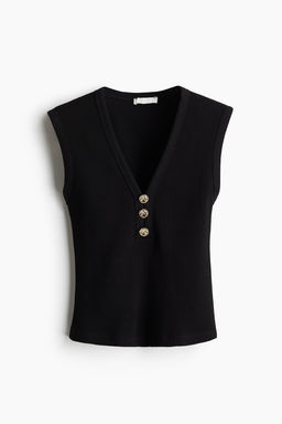 Top de canale con botones - H&m фото 4