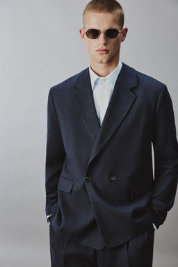 BLAZER CRUZADA TRAJE LINO - ALGOD?N / ?ndigo