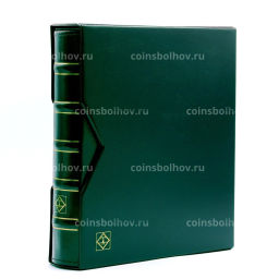 Альбом для монет с 10 листами и защитным шубером формата Optima, Зеленый LEUCHTTURM 320397