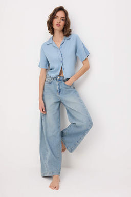 Mavi Dikis Detayl? Yuksek Bel Wide Leg Jeans TWOSS26JE00318