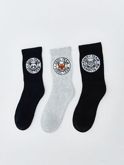 Desenli Erkek ?ocuk Soket ?orap 3l?