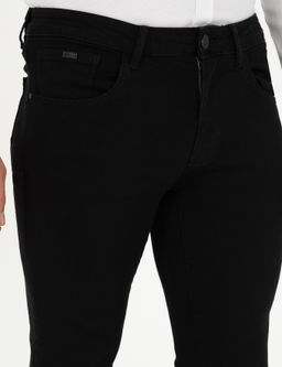 Siyah Slim Fit Jean Pantolon