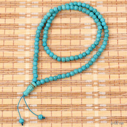 Четки мусульманские 99 бусины 6мм бирюзовые / MА57 /уп 10/600/АКЦИЯ