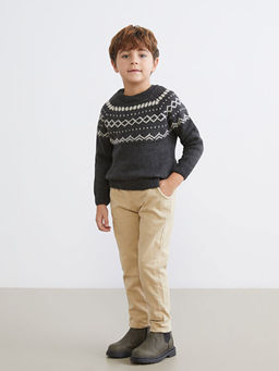 Bisiklet Yaka Erkek ?ocuk Triko Kazak