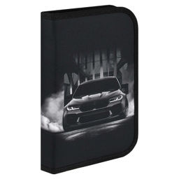 Пенал школьный Феникс+, арт.72096/ ДРАЙВ (без наполнения, 21,2х13,5х2,7 см, полиэстер, молния, суб