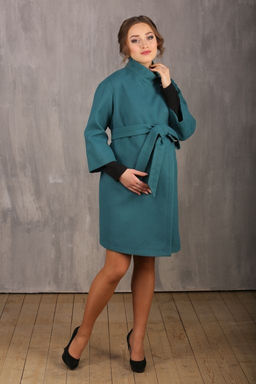 Пальто для беременных 18610-887 (малахит)